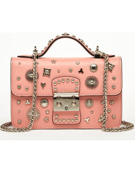SUSU The Hollywood Leather Crossbody Bag - Exquisite Pale Pink Elegance