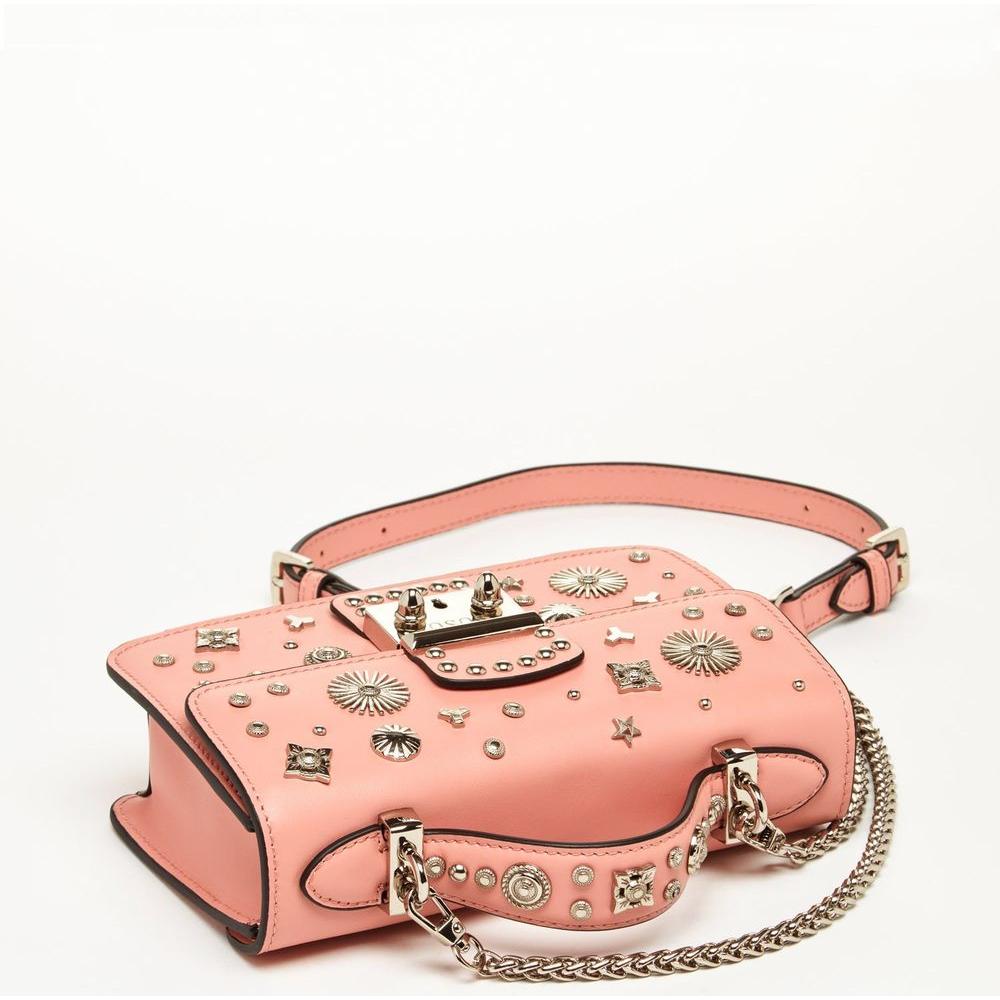 SUSU The Hollywood Leather Crossbody Bag - Exquisite Pale Pink Elegance