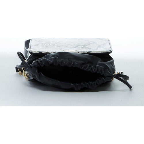 Load image into Gallery viewer, SUSU The Patricia Black Leather Bucket Bag with Snakeskin Design
