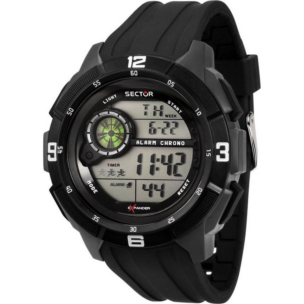 Sector EX-04 Digital Silicon Strap Quartz R3251535001 Men's Watch - A Blend of Elegance and Functionality