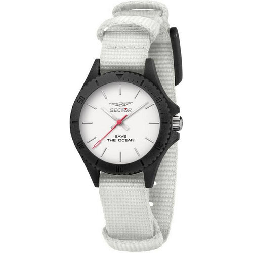 Load image into Gallery viewer, Sector Save The Ocean White Dial Recycle Pet Strap Quartz Women&#39;s Watch
