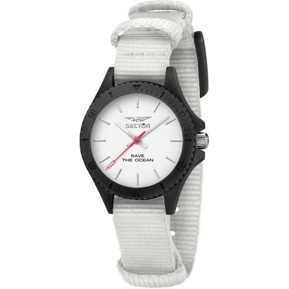 Sector Save The Ocean White Dial Recycle Pet Strap Quartz Women's Watch