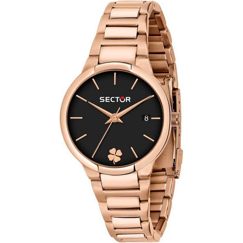 Load image into Gallery viewer, Sector 665 Black Dial Rose Gold Tone Women&#39;s Watch
