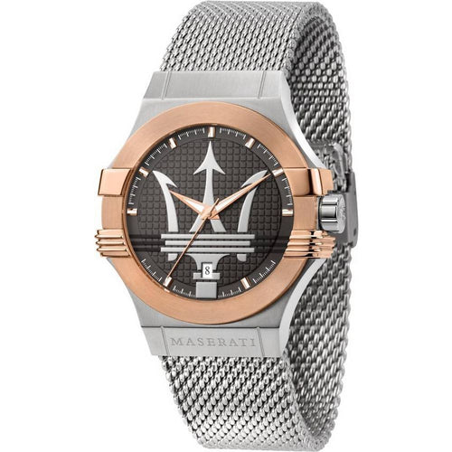 Load image into Gallery viewer, Maserati Potenza Grey Dial Stainless Steel Quartz Men&#39;s Watch - Elegance Redefined
