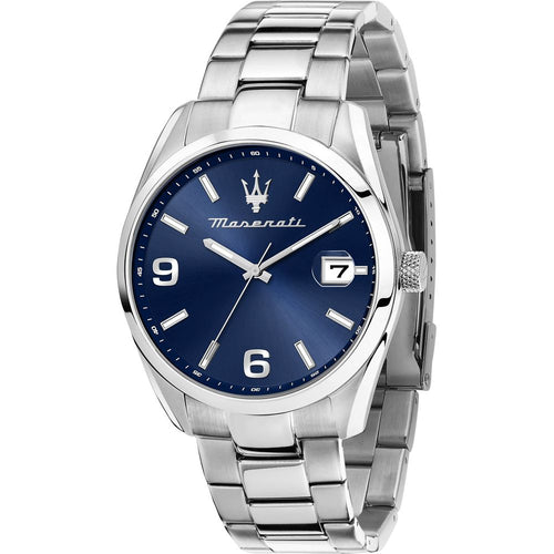 Load image into Gallery viewer, Maserati Attrazione Stainless Steel Blue Dial Quartz Men&#39;s Watch
