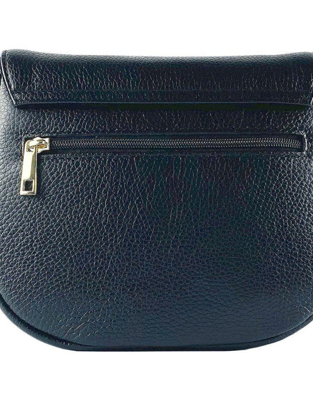 RENATO BORZATTA RB1002A | Luxurious Black Leather Crossbody Bag