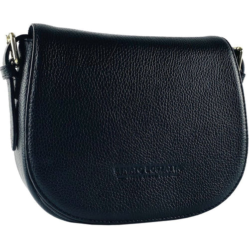 Load image into Gallery viewer, RENATO BORZATTA RB1002A | Luxurious Black Leather Crossbody Bag
