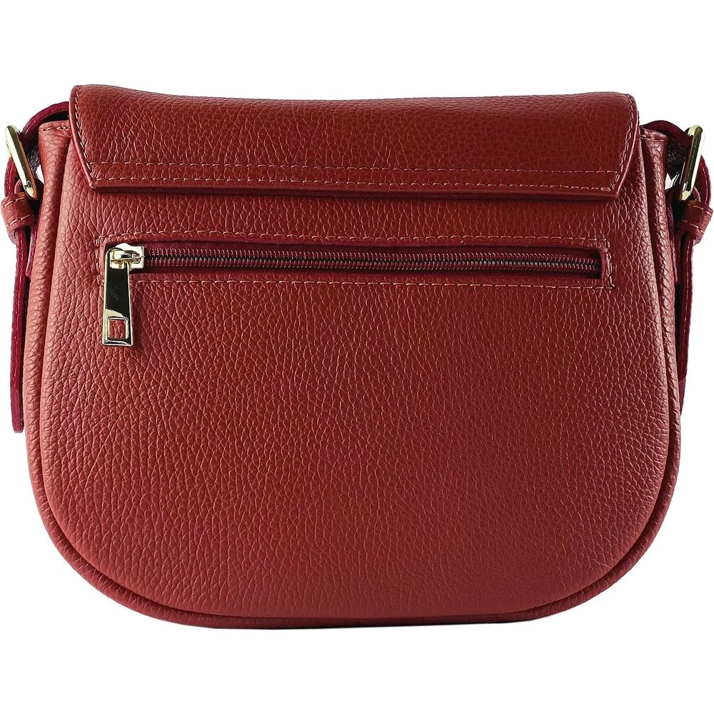 RENATO BORZATTA RB1002V | Luxurious Red Leather Crossbody Bag