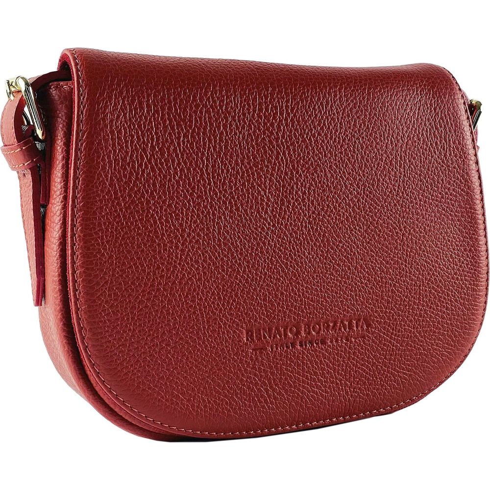 RENATO BORZATTA RB1002V | Luxurious Red Leather Crossbody Bag