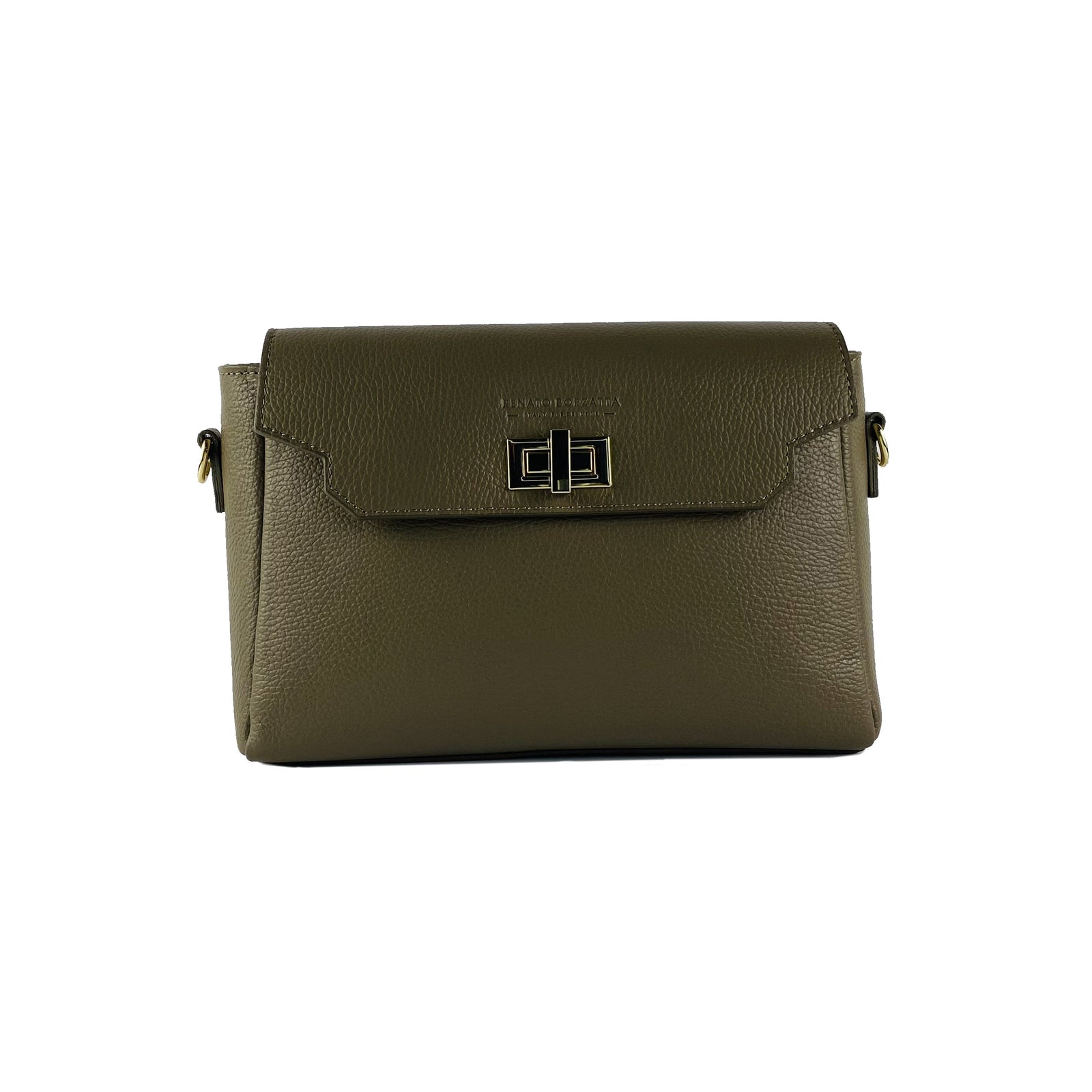 RB1003AQ | Borsa a Tracolla in Vera Pelle Made in Italy con Tracolla