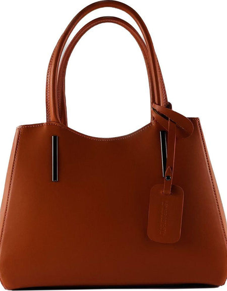 RENATO BORZATTA RB1004AM | Luxurious Paprica Leather Handbag with Crossbody Strap