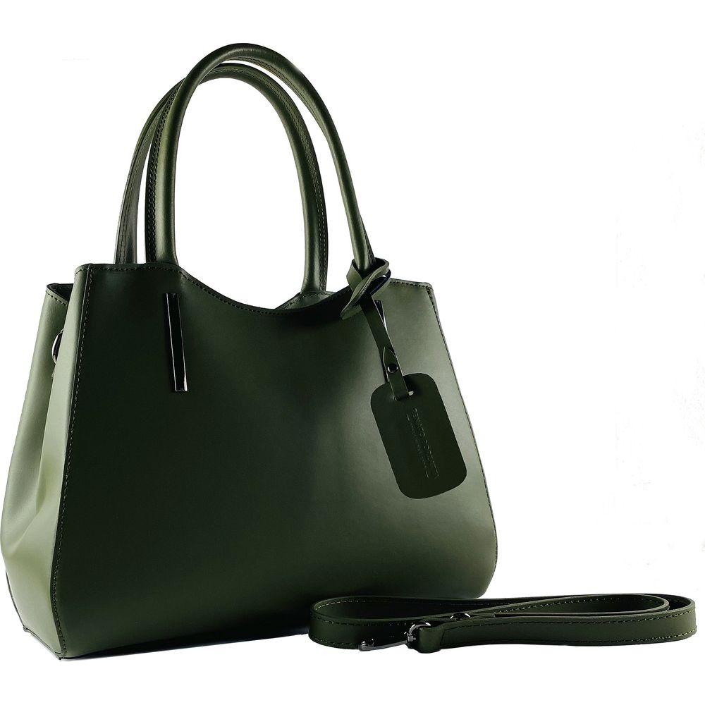 RB1004E | Borsa a Mano in Vera Pelle Made in Italy con Tracollina