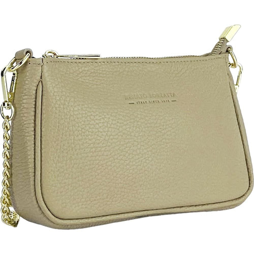 Load image into Gallery viewer, RENATO BORZATTA Mini Bag in Genuine Leather - Taupe Elegance
