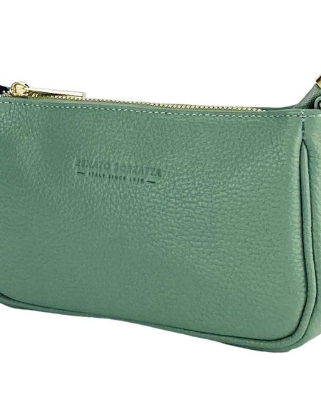 RENATO BORZATTA Mini Bag in Mint Green Genuine Leather