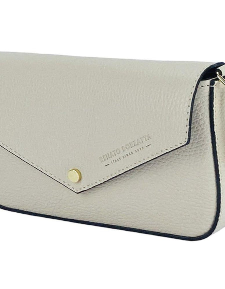 RENATO BORZATTA Elegant Small Shoulder Bag with Removable Chain Strap