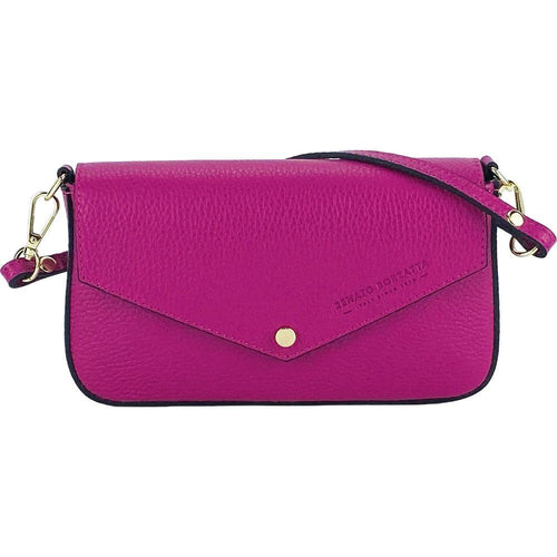 Load image into Gallery viewer, RENATO BORZATTA Small Fuchsia Shoulder Bag with Removable Chain Strap
