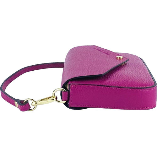 Load image into Gallery viewer, RENATO BORZATTA Small Fuchsia Shoulder Bag with Removable Chain Strap
