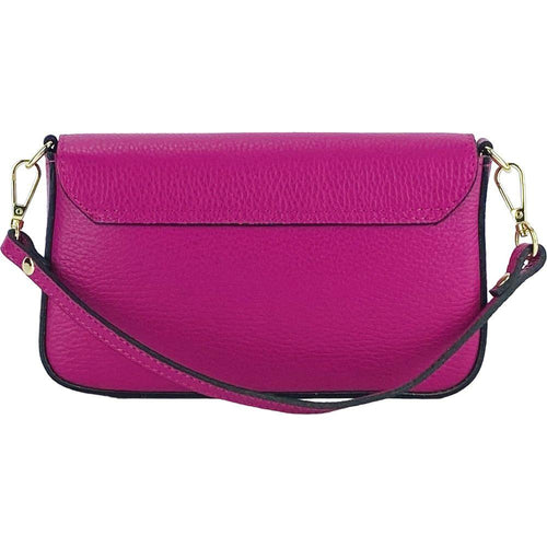 Load image into Gallery viewer, RENATO BORZATTA Small Fuchsia Shoulder Bag with Removable Chain Strap
