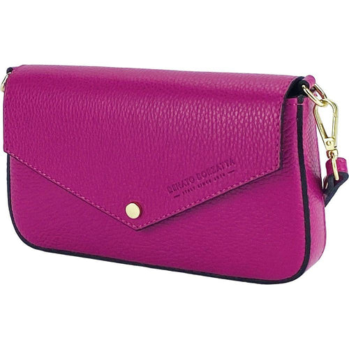 Load image into Gallery viewer, RENATO BORZATTA Small Fuchsia Shoulder Bag with Removable Chain Strap
