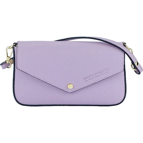 Load image into Gallery viewer, RENATO BORZATTA Small Shoulder Bag with Removable Chain Strap in Lilac
