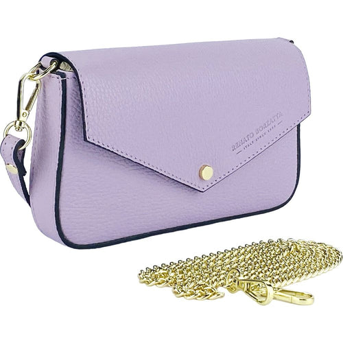 Load image into Gallery viewer, RENATO BORZATTA Small Shoulder Bag with Removable Chain Strap in Lilac
