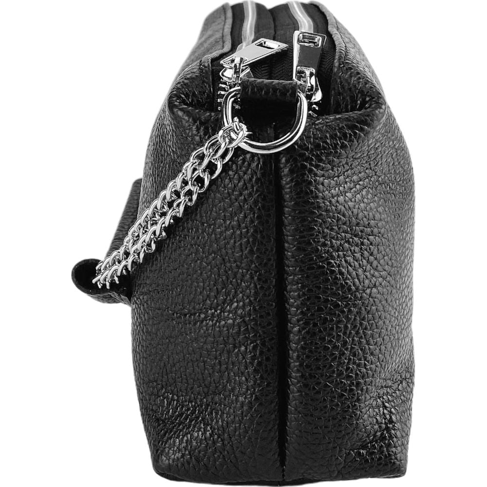 RENATO BORZATTA Luxe Leather Tote with Double Zip