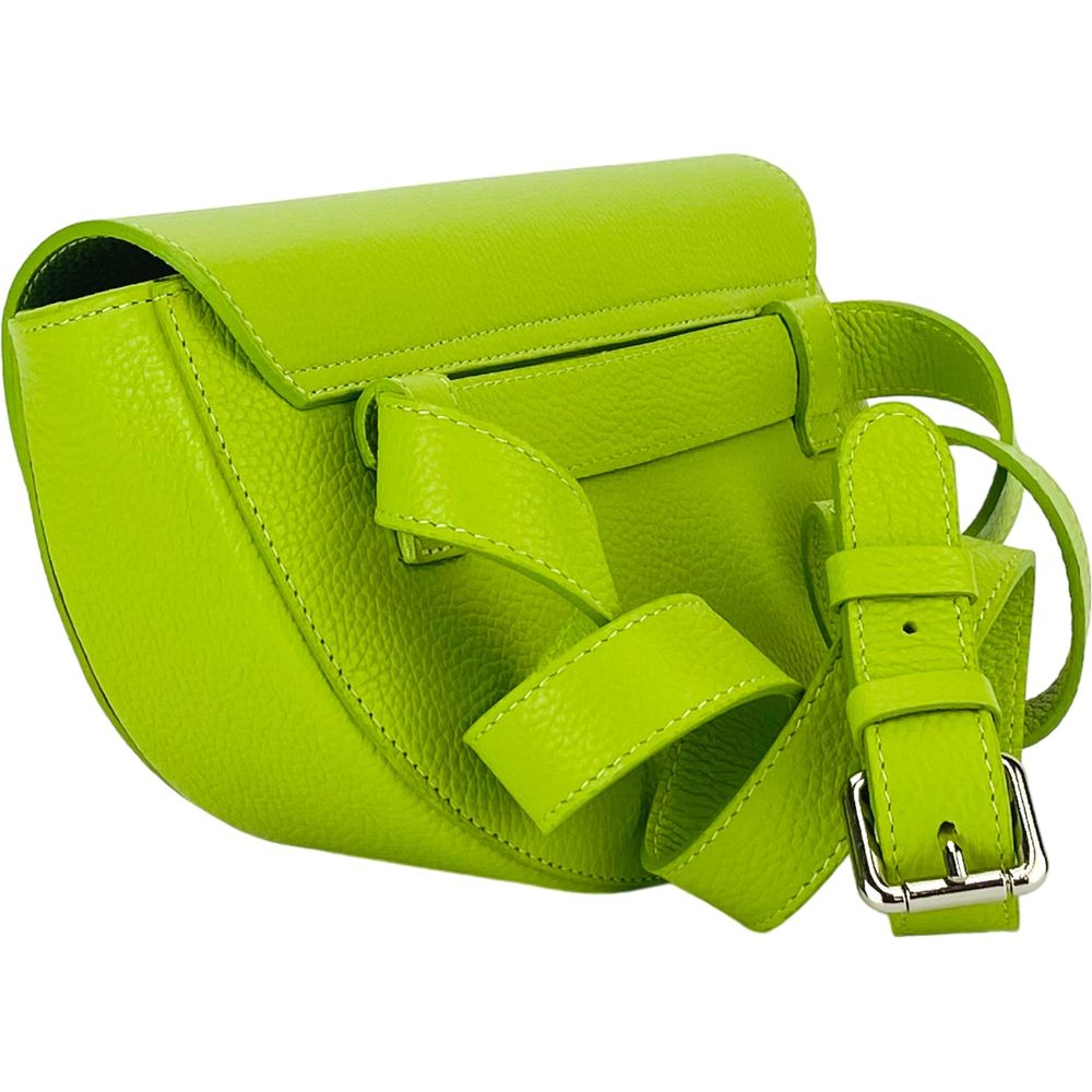 RB1027AD  | Borsa Donna a Bandoliera stondata in Vera Pelle Made in