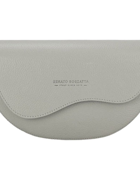 RENATO BORZATTA Borsa Donna a Bandoliera Stondata in Vera Pelle