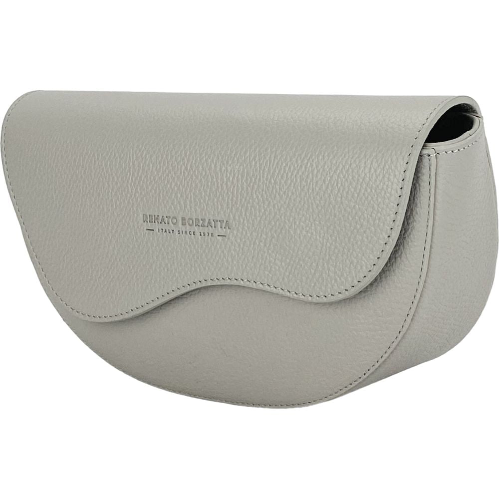 RB1027BO  | Borsa Donna a Bandoliera stondata in Vera Pelle Made in