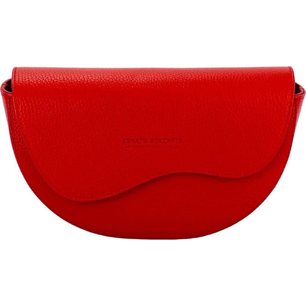 RB1027V | Borsa Donna a Bandoliera stondata in Vera Pelle Made in