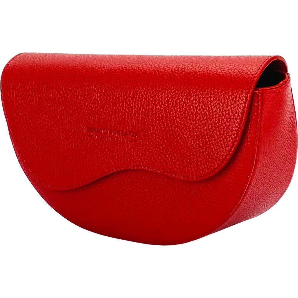 RB1027V | Borsa Donna a Bandoliera stondata in Vera Pelle Made in