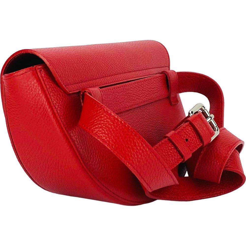 RB1027V | Borsa Donna a Bandoliera stondata in Vera Pelle Made in