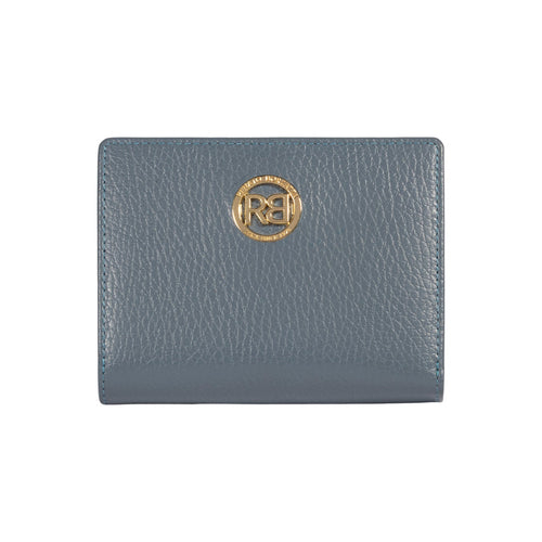 Load image into Gallery viewer, RB1080GP | Portafogli Donna Made in Italy in Vera Pelle grana Dollaro. Colore Avio. Dimensioni (da chiuso): cm 13 x 9 x 2,5-0
