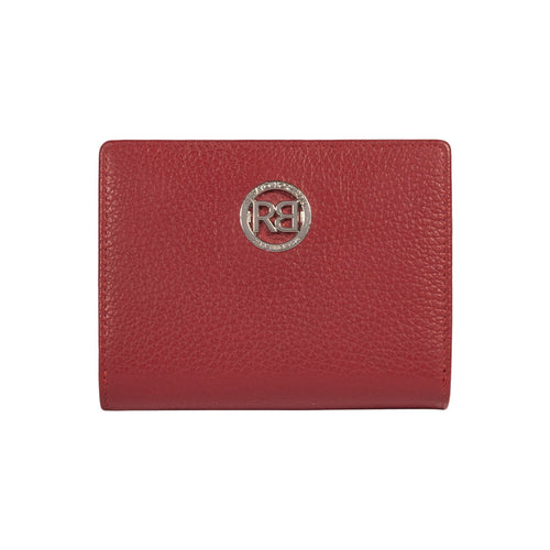 Load image into Gallery viewer, RB1080SQ | Portafogli Donna Made in Italy in Vera Pelle grana Dollaro. Colore Rubino. Dimensioni (da chiuso): cm 13 x 9 x 2,5-0
