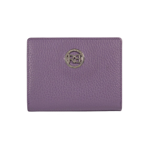 Load image into Gallery viewer, RB1080SY | Portafogli Donna Made in Italy in Vera Pelle grana Dollaro. Colore Viola. Dimensioni (da chiuso): cm 13 x 9 x 2,5-0
