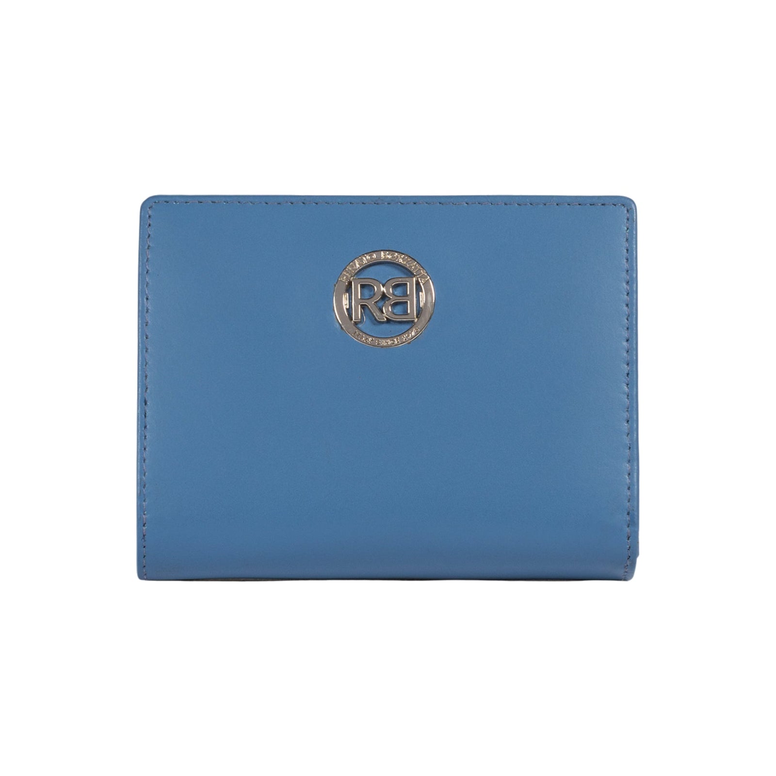 RB1083SCP | Portafogli Donna Made in Italy in Vera Pelle Liscia Opaca. Colore Glicine. Dimensioni (da chiuso): cm 13 x 9 x 2,5-0
