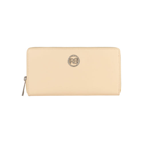 Load image into Gallery viewer, RB1084SAL | Portafogli Donna con chiusura lampo Made in Italy in Vera Pelle Liscia Opaca. Colore Beige. Dimensioni: cm 20 x 10 x 2,5-0
