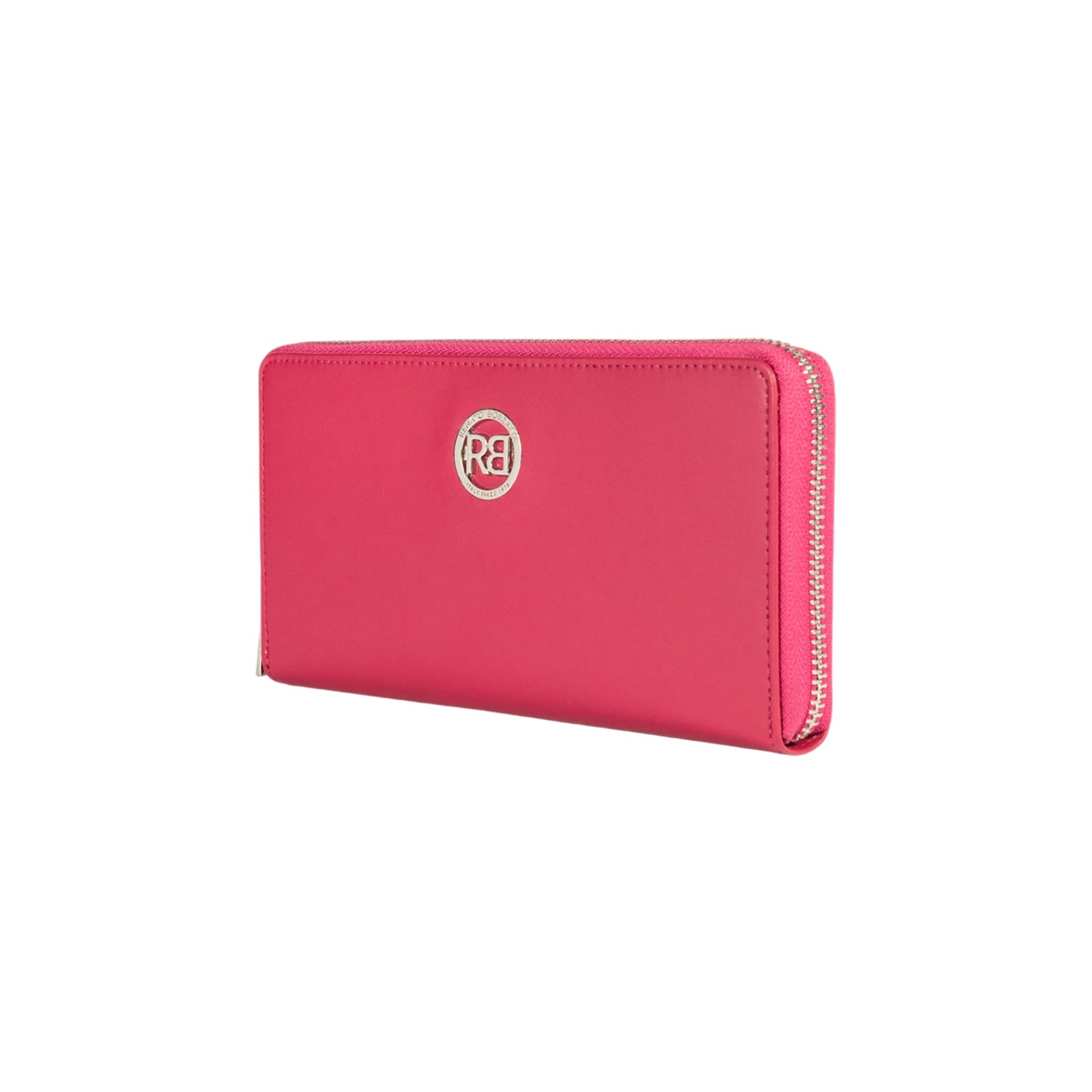 RB1084SBE | Portafogli Donna con chiusura lampo Made in Italy in Vera Pelle Liscia Opaca. Colore Fuxia. Dimensioni: cm 20 x 10 x 2,5-1