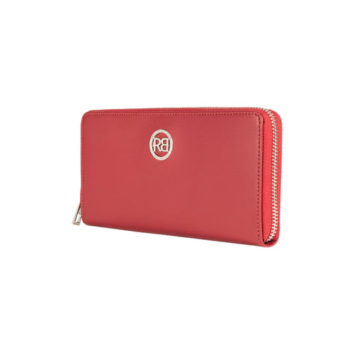 Load image into Gallery viewer, RB1084SV | Portafogli Donna con chiusura lampo Made in Italy in Vera Pelle Liscia Opaca. Colore Rosso. Dimensioni: cm 20 x 10 x 2,5-1
