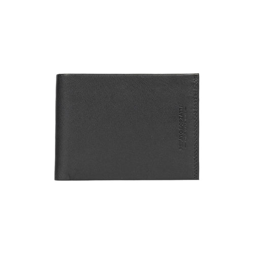 Load image into Gallery viewer, RB12003A | Portafogli Uomo risvoltato in Vera Pelle pieno fiore, con leggera grana. Colore Nero. Protezione RFID. Dimensioni da chiuso: cm 12,5 x 9,5 x 2. Confezione: Scatola regalo fondo/coperchio-2
