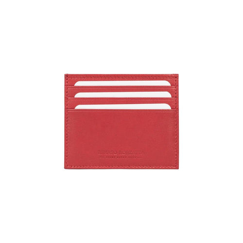 Load image into Gallery viewer, RB12016V | Porta Carte di Credito in Vera Pelle pieno fiore, con leggera grana. Colore Rosso. Protezione RFID. Dimensioni: cm 10 x 8 x 0,5. Confezione: Scatola regalo fondo/coperchio-1
