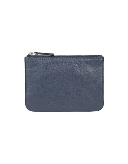 RB12032D | Bustina Portachiavi/Portamonete in Vera Pelle pieno fiore, con leggera grana. Colore Blu. Protezione RFID. Dimensioni: cm 13 x 9 x 0,5. Confezione: Scatola regalo fondo/coperchio-1