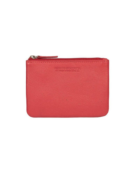 RB12032V | Bustina Portachiavi/Portamonete in Vera Pelle pieno fiore, con leggera grana. Colore Rosso. Protezione RFID. Dimensioni: cm 13 x 9 x 0,5. Confezione: Scatola regalo fondo/coperchio (copia)-1