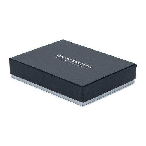 Load image into Gallery viewer, RB12104D | Portafogli Uomo in Vera Pelle pieno fiore, grana dollaro/leggera. Colore Blu. Protezione RFID. Dimensioni da chiuso: cm 12,5 x 9,5 x 2. Confezione: Scatola regalo fondo/coperchio-4
