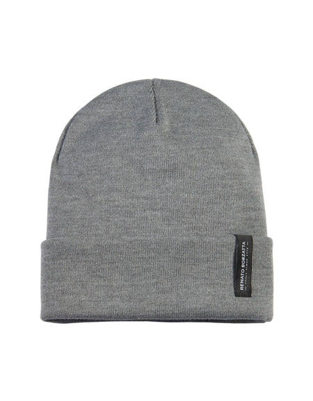 RB5005AF  | Berretto Unisex in Maglia Rasata Tubolare CIMONE Misto Lana Made in Italy. Colore Grigio Medio. Taglia Unica-0