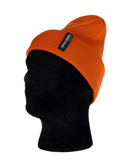 RB5005AM  | Berretto Unisex in Maglia Rasata Tubolare CIMONE Misto Lana Made in Italy. Colore Paprika. Taglia Unica-1