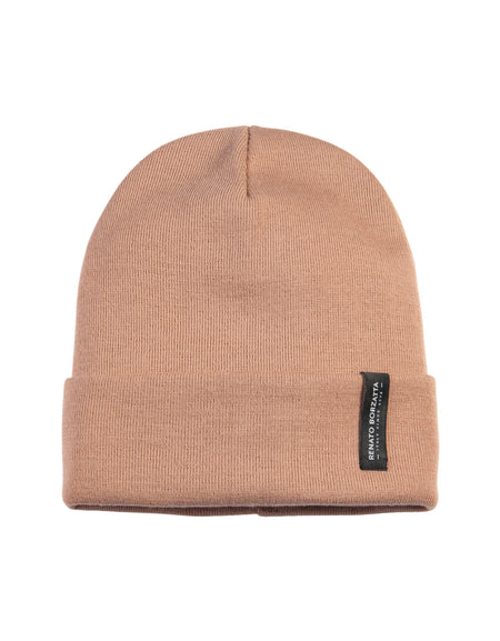 RB5005AZ  | Berretto Unisex in Maglia Rasata Tubolare CIMONE Misto Lana Made in Italy. Colore Rosa Antico. Taglia Unica-0