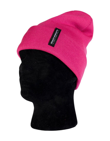 RB5005BE  | Berretto Unisex in Maglia Rasata Tubolare CIMONE Misto Lana Made in Italy. Colore Fuxia. Taglia Unica-1