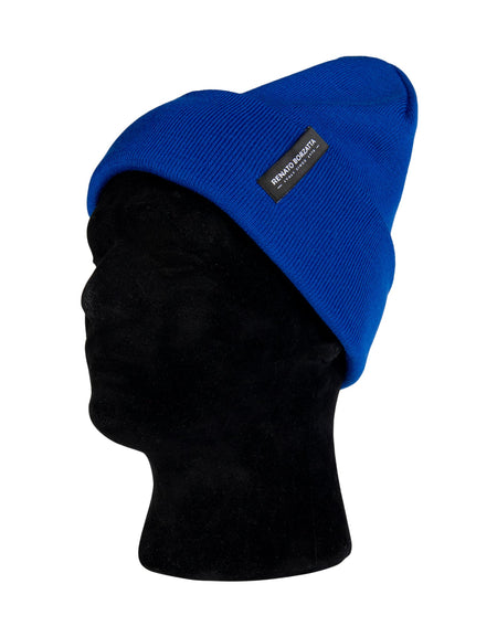 RB5005CH | Berretto Unisex in Maglia Rasata Tubolare CIMONE Misto Lana Made in Italy. Colore Blu Royal. Taglia Unica-1