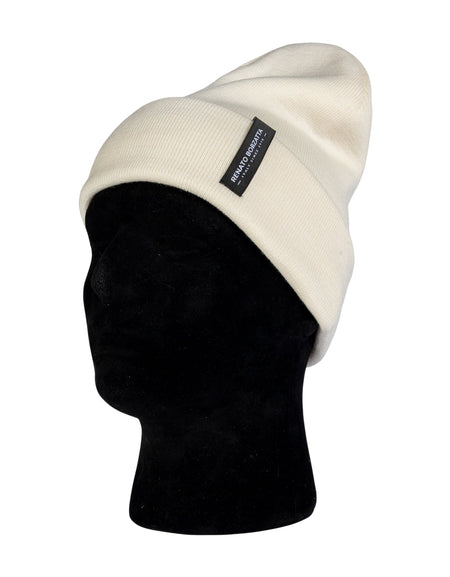RB5005DB | Berretto Unisex in Maglia Rasata Tubolare CIMONE Misto Lana Made in Italy. Colore Latte. Taglia Unica-1